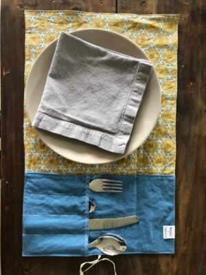 Set de table nomade wax/jean
