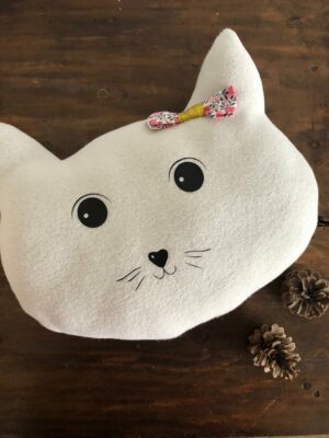 Coussin chat "Lucille"