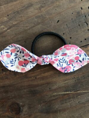 Noeud sur élastique à cheveux liberty cherry