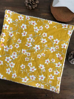 Rouleau de 6 essuie-tout lavables "amandier"