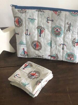 Pochette matelassée "petit pirate"