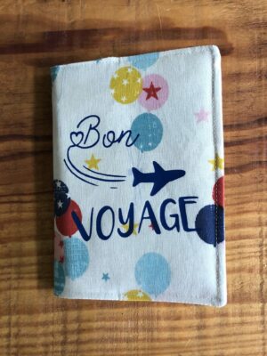 Protège passeport "ballons multicolores