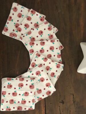 Lot de 7 lingettes nettoyantes "Pomme d'api"