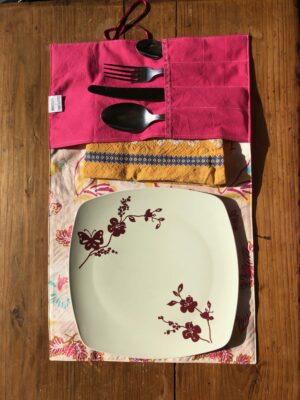 Set de table nomade Hawai/Rose