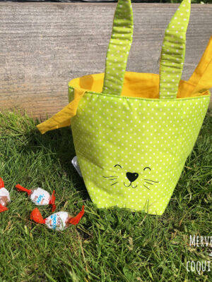 Panier de Pâques - "Pois verts"