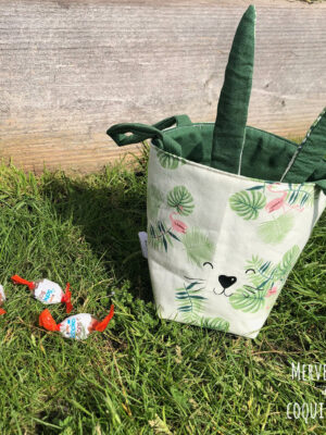 Panier de Pâques - "Flamants roses"