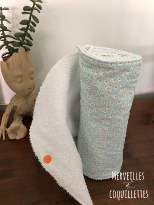 Rouleau de 6 essuie-tout lavables "fleurs de cerisier"