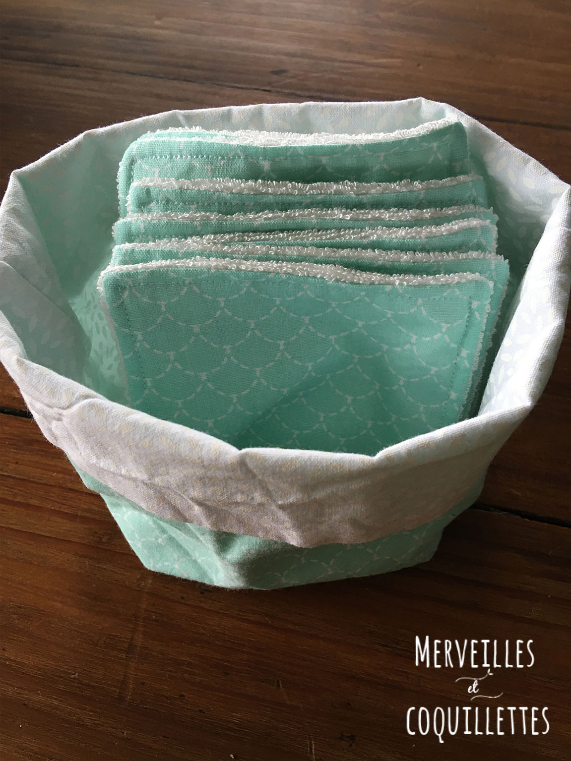 panierre et lingette mint_merveilles et coquillettes