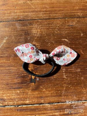 Noeud sur élastique "petites fleurs"
