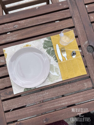 Set de table nomade "Hibiscus"