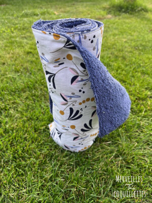 Rouleau de 6 essuie-tout lavables "fleurs légères"