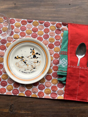 Set de table nomade "Coquillages"