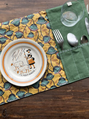 Set de table nomade "Nyer moutarde"