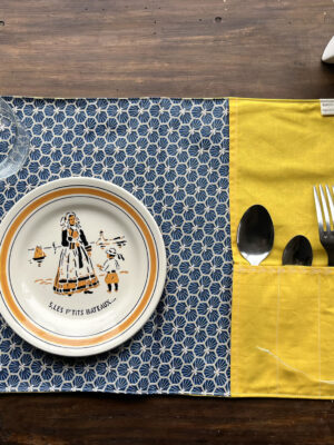 Set de table nomade "Ryad Pétrole"