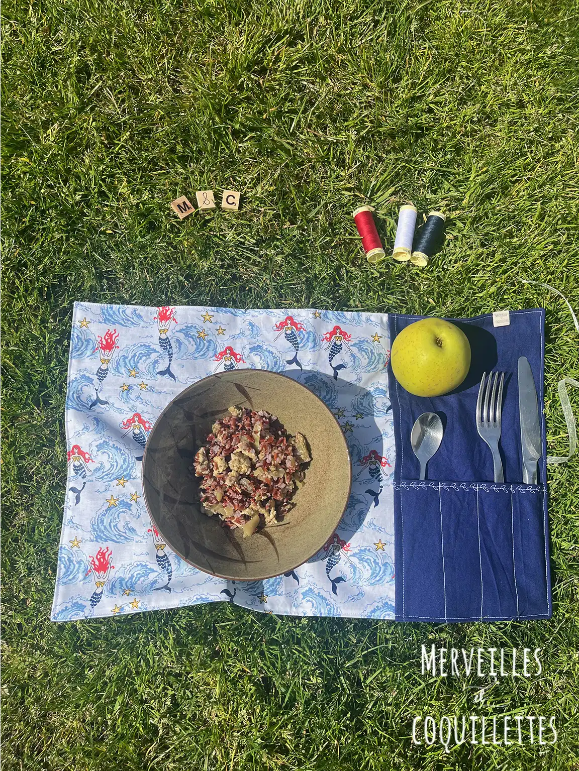 set de table 3 merveilles et coquillettees