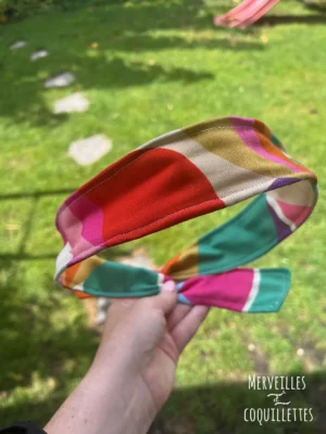 Bandeau reglable multi-positions - Tissu au choix - sur mesure