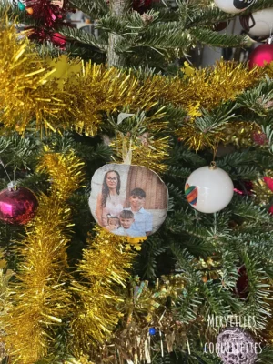 Vente éphémère : boule de noël personnalisée