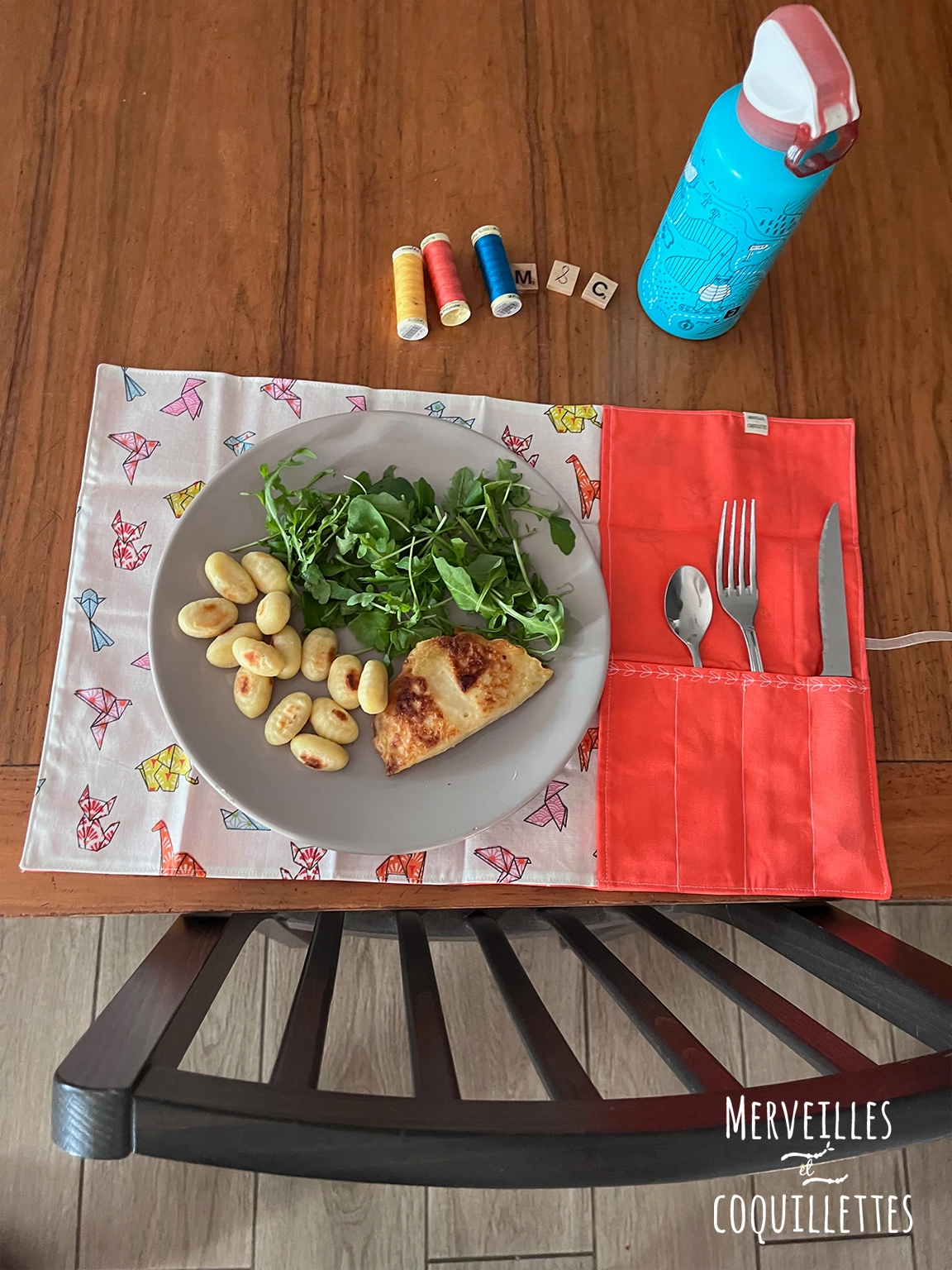 set de table origami_merveilles et coquillettes